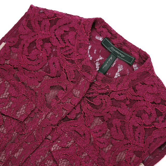 2J98 女士纯色蕾丝带领无袖紧身中长连衣裙