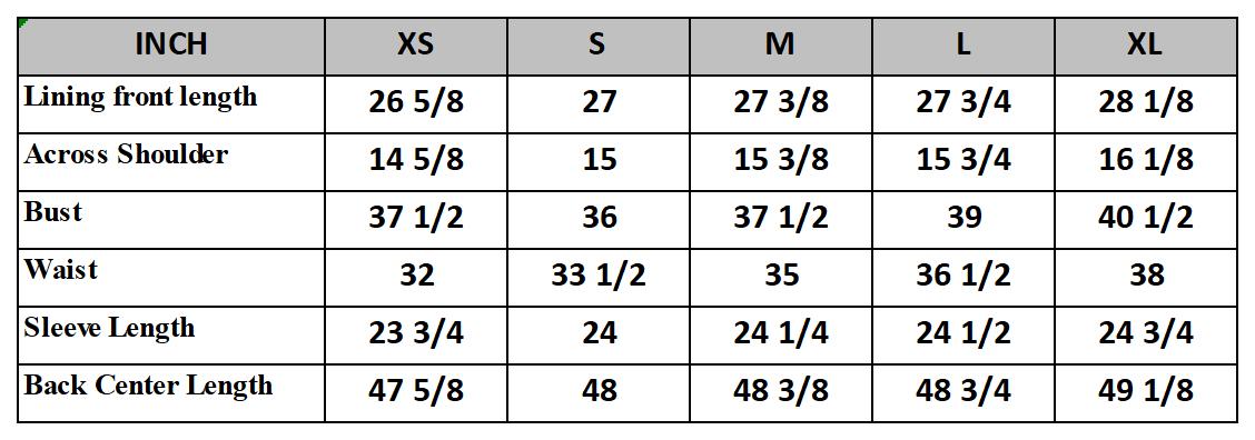 JAMZ020C250尺码表