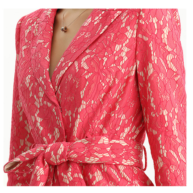 R154-2 女装长袖蕾丝连身衣