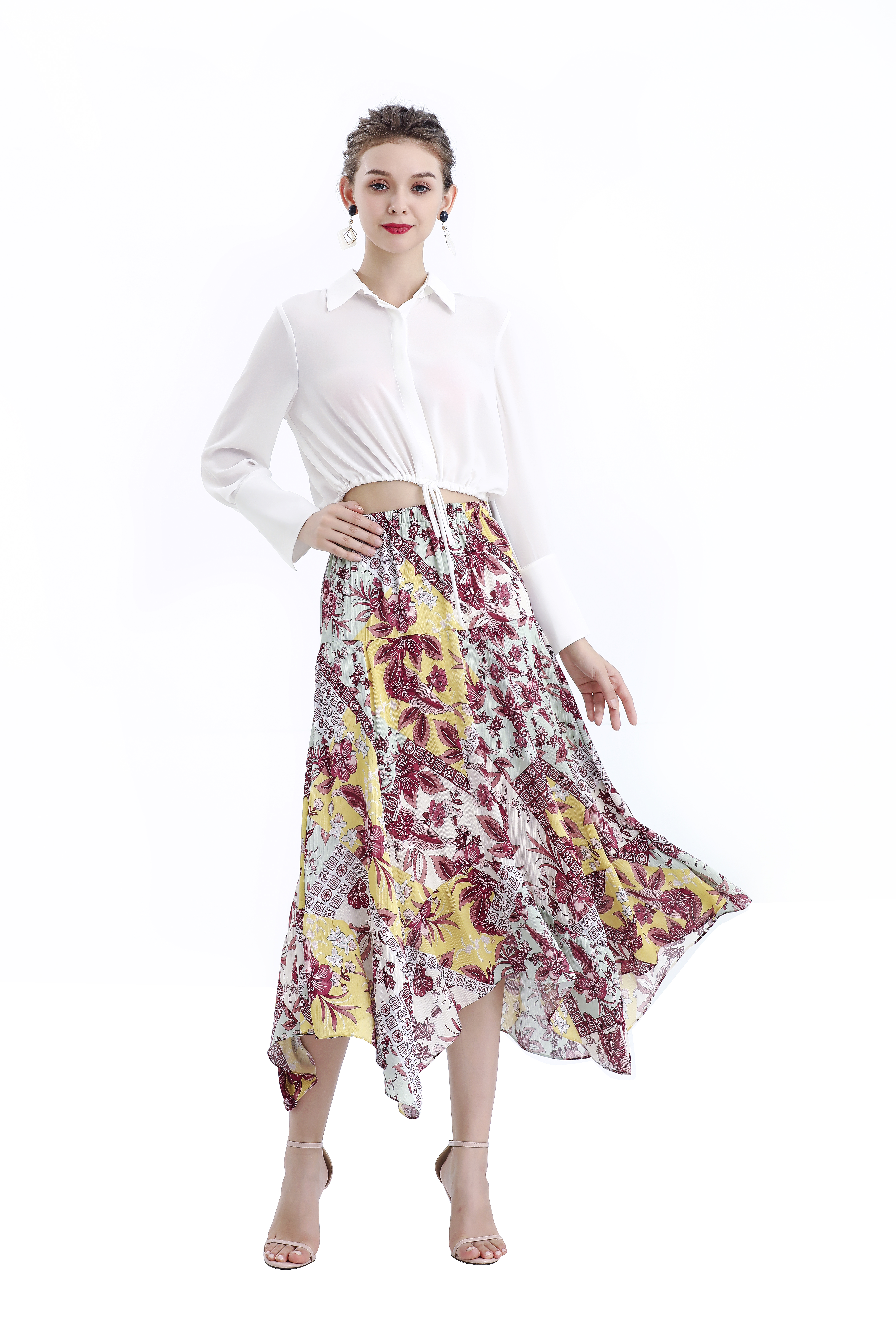 酒红色印花（6）